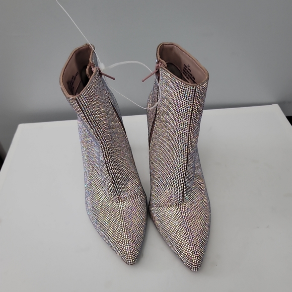 Gianni Bini Annina Rhinestone Embellished Stiletto Dress Booties - Picture 7 of 14